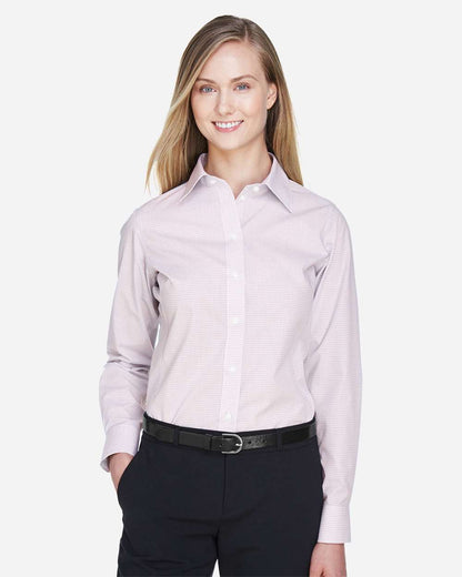 Women's Crown CollectionÂ® Micro Tattersall Woven Dress Shirt