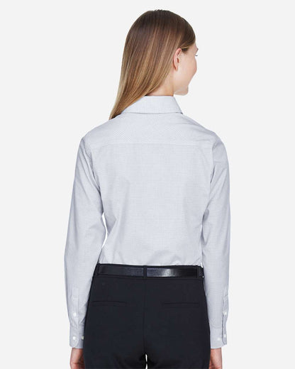Women's Crown CollectionÂ® Micro Tattersall Woven Dress Shirt