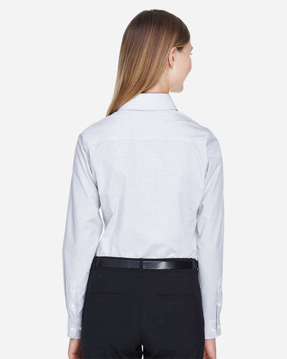 Women's Crown CollectionÂ® Micro Tattersall Woven Dress Shirt