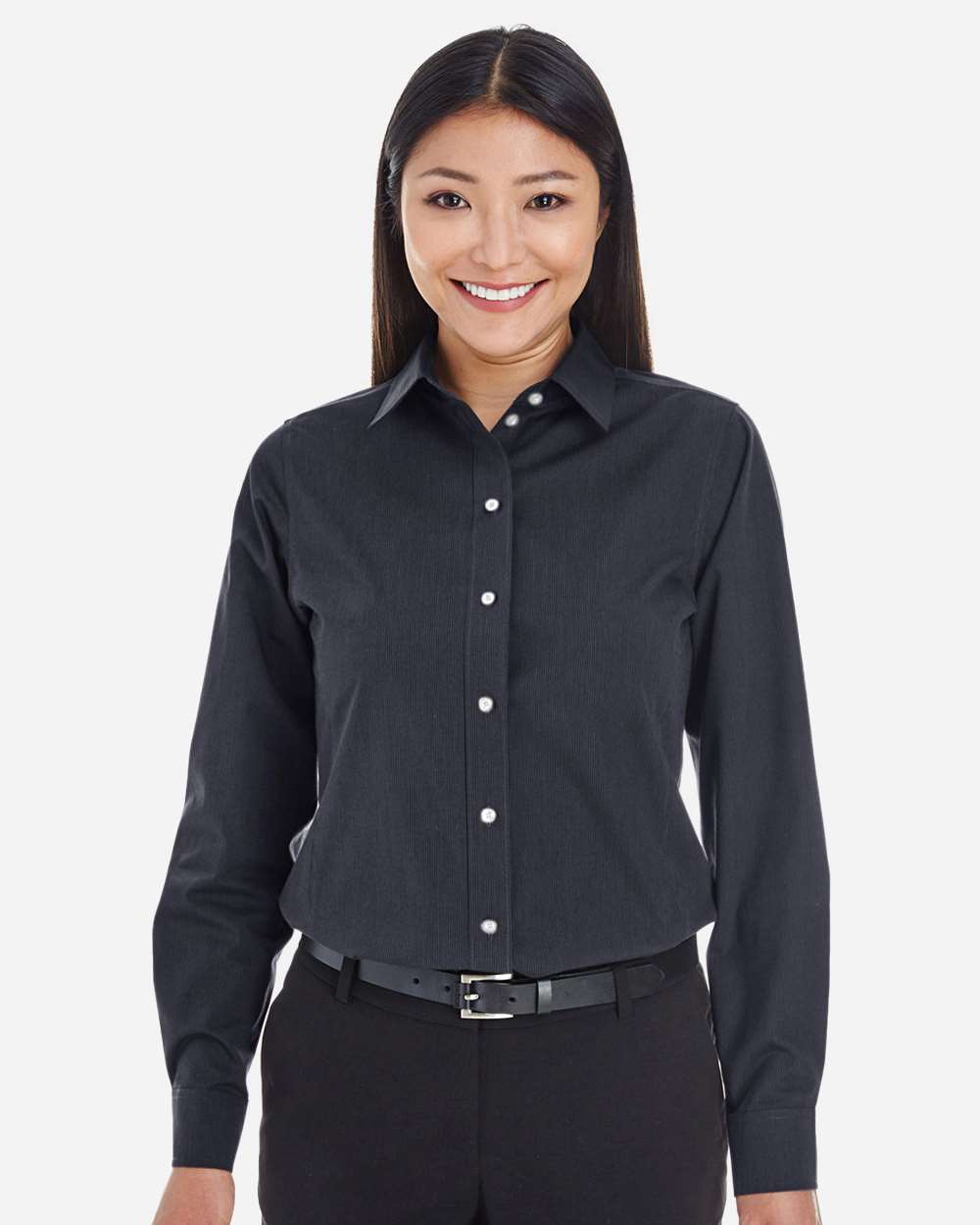 Women's Crown CollectionÂ® Striped Woven Dress Shirt