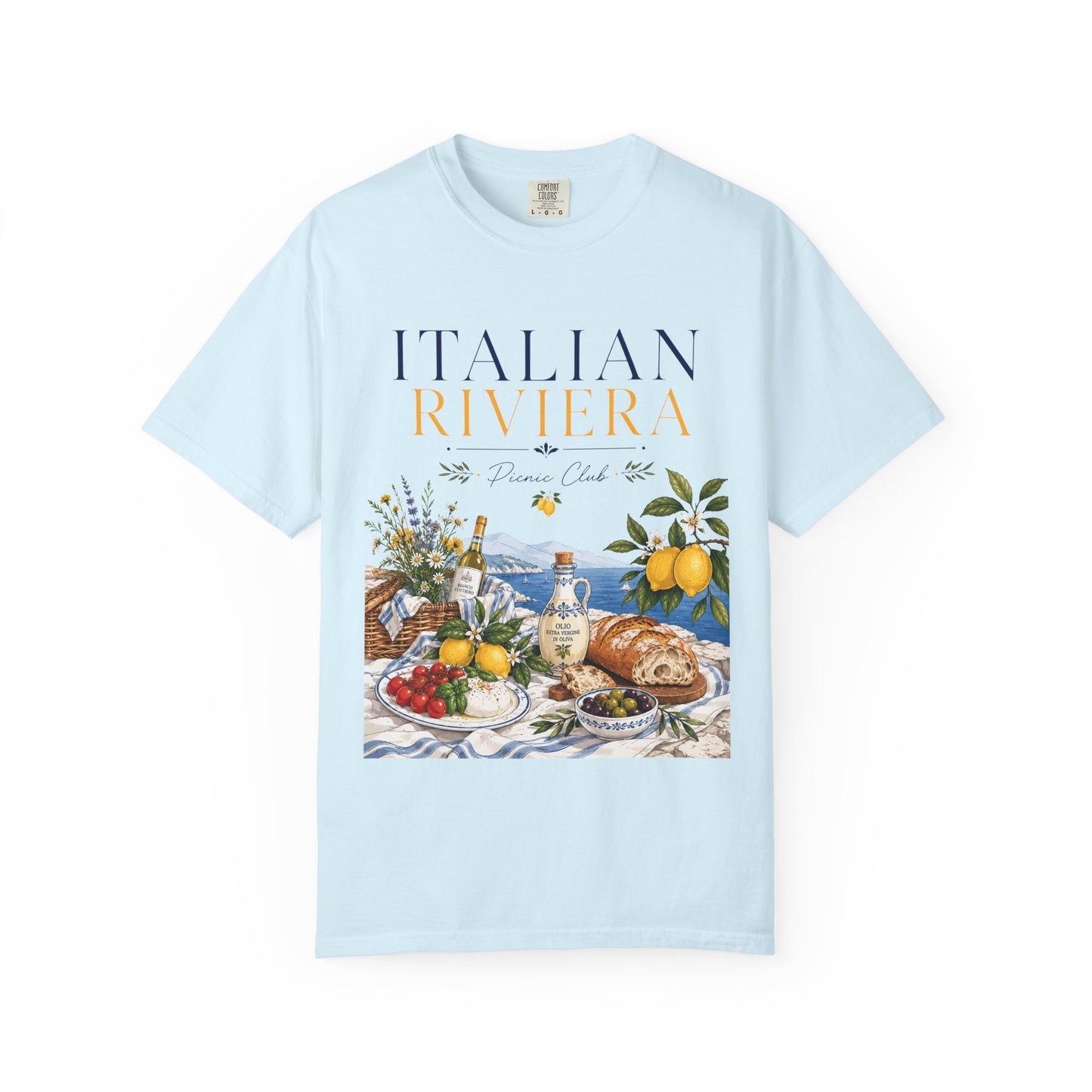 Italian Riviera Picnic Club – Al Fresco Luxury | Premium Summer Tee