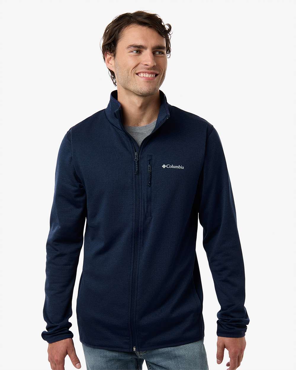Men's Essential HikeÂ™ Grid Fleece Full-Zip