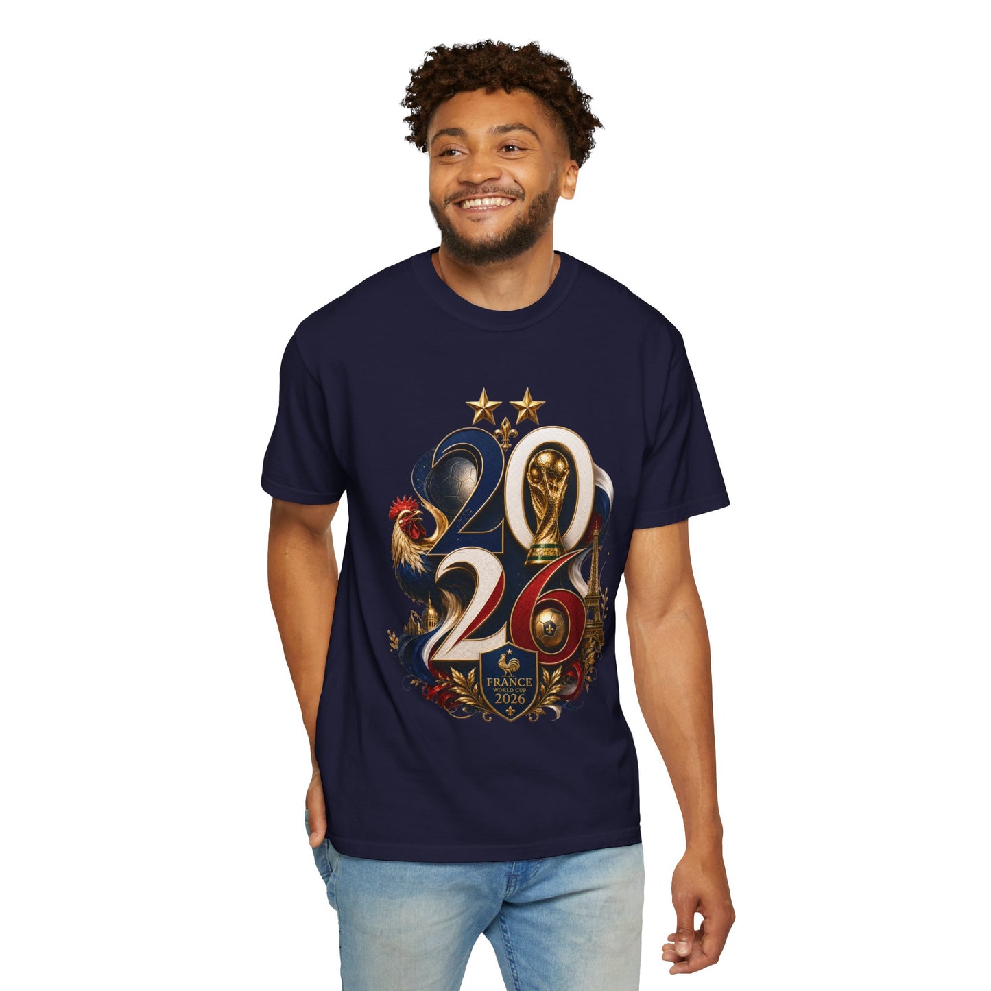 France World Cup 2026 Baroque Monogram – Gallic Glory | Premium Graphic Tee