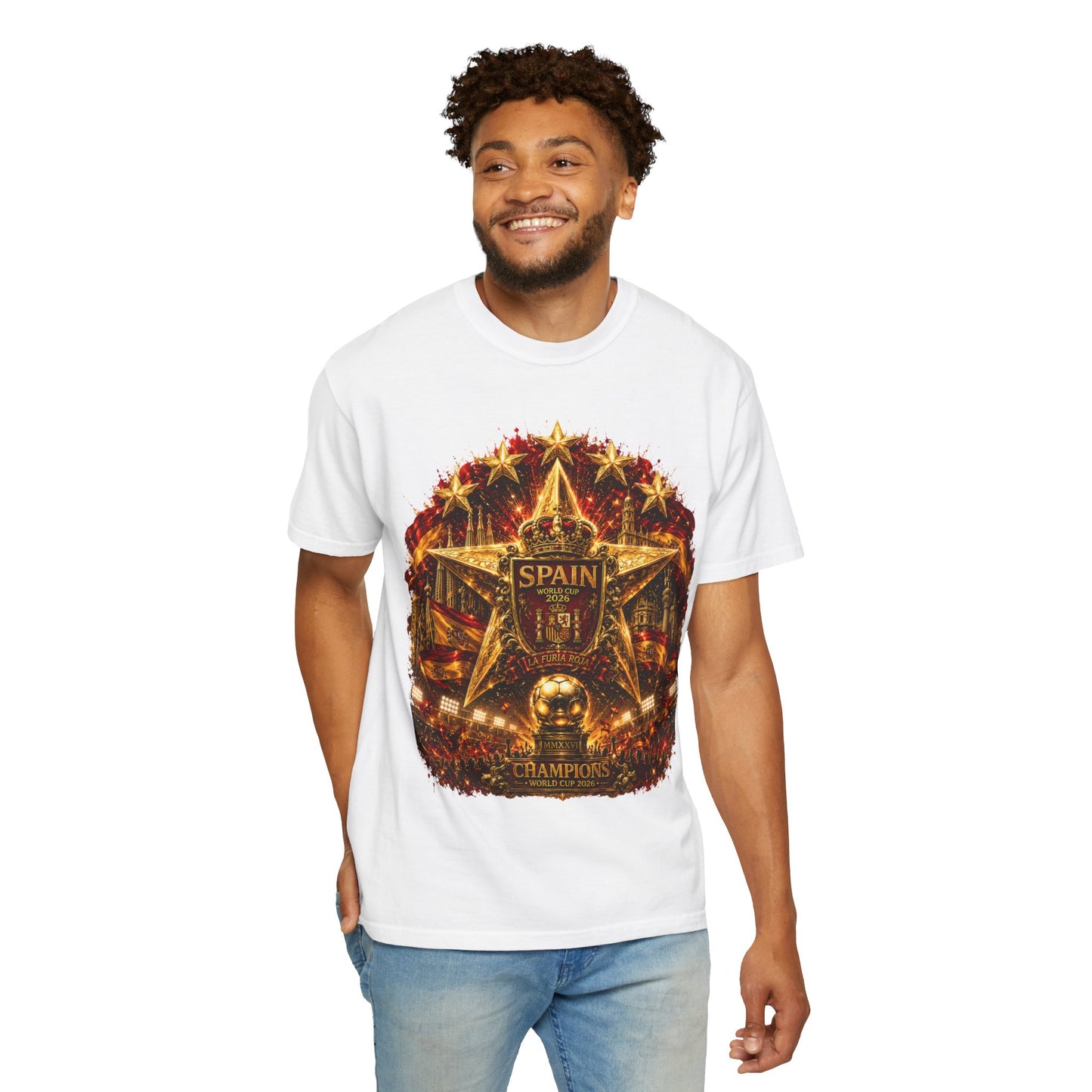Spain Football World Cup 2026 'Estrella Sagrada' Epic Championship | Premium Graphic Tee