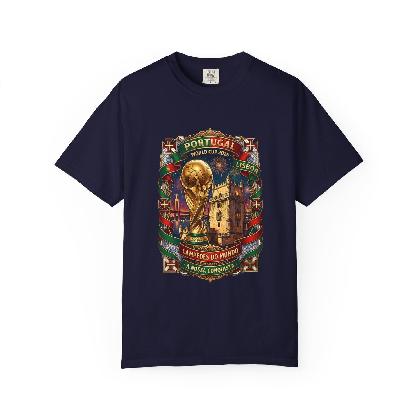 Portugal Football World Cup 2026 'A Nossa Conquista' Celebration Shield | Premium Graphic Tee
