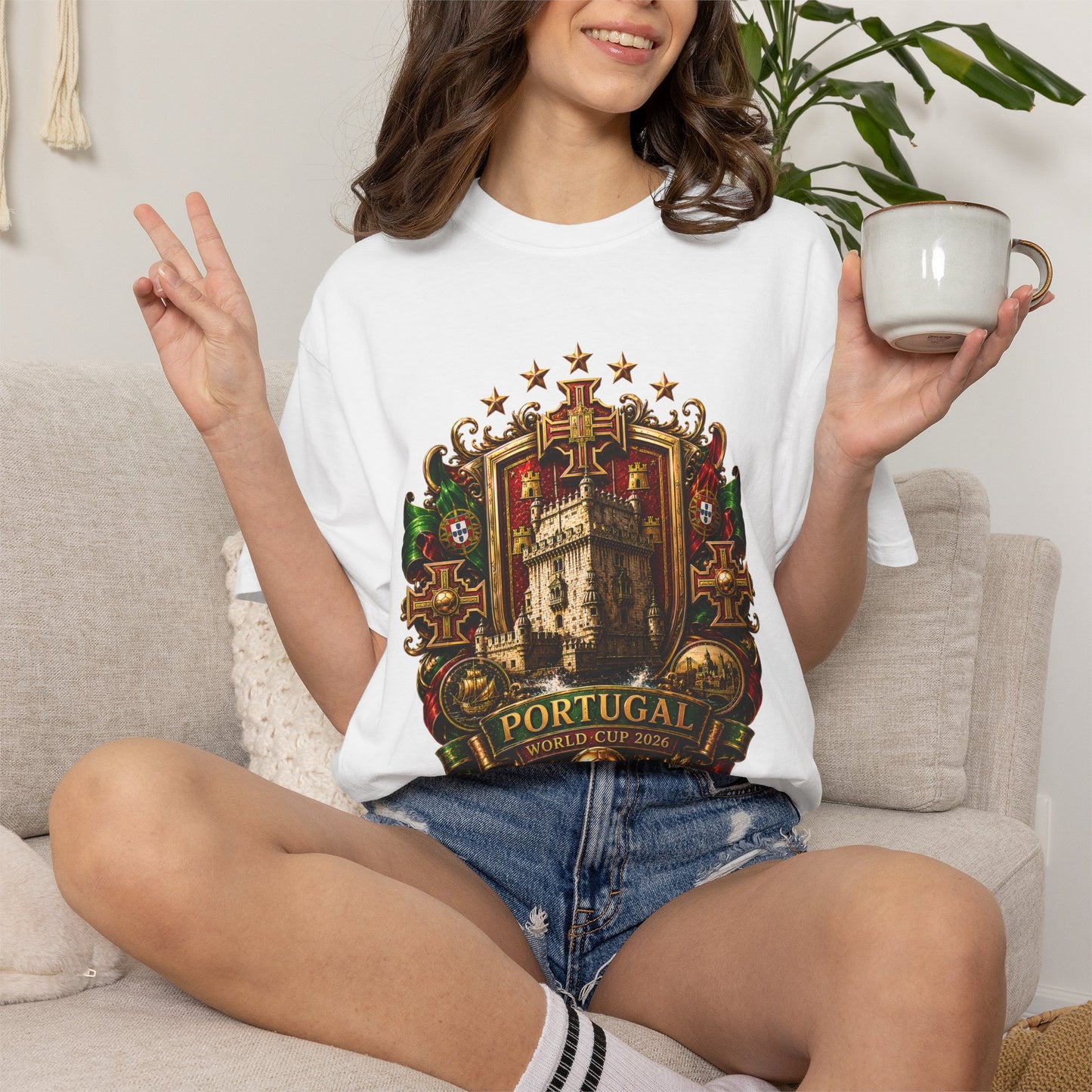 Portugal Football World Cup 2026 'Cidadela de Glória' Imperial Crest | Premium Graphic Tee