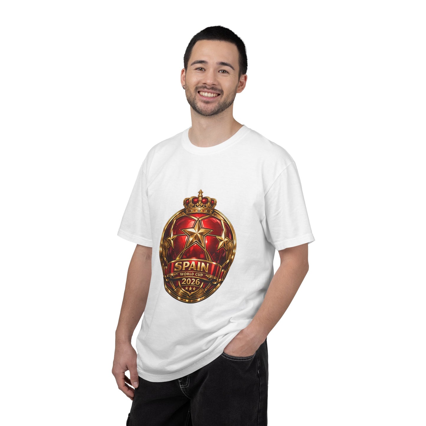 Spain Football World Cup 2026 'Estrella de Campeón' Round Medallion | Premium Graphic Tee