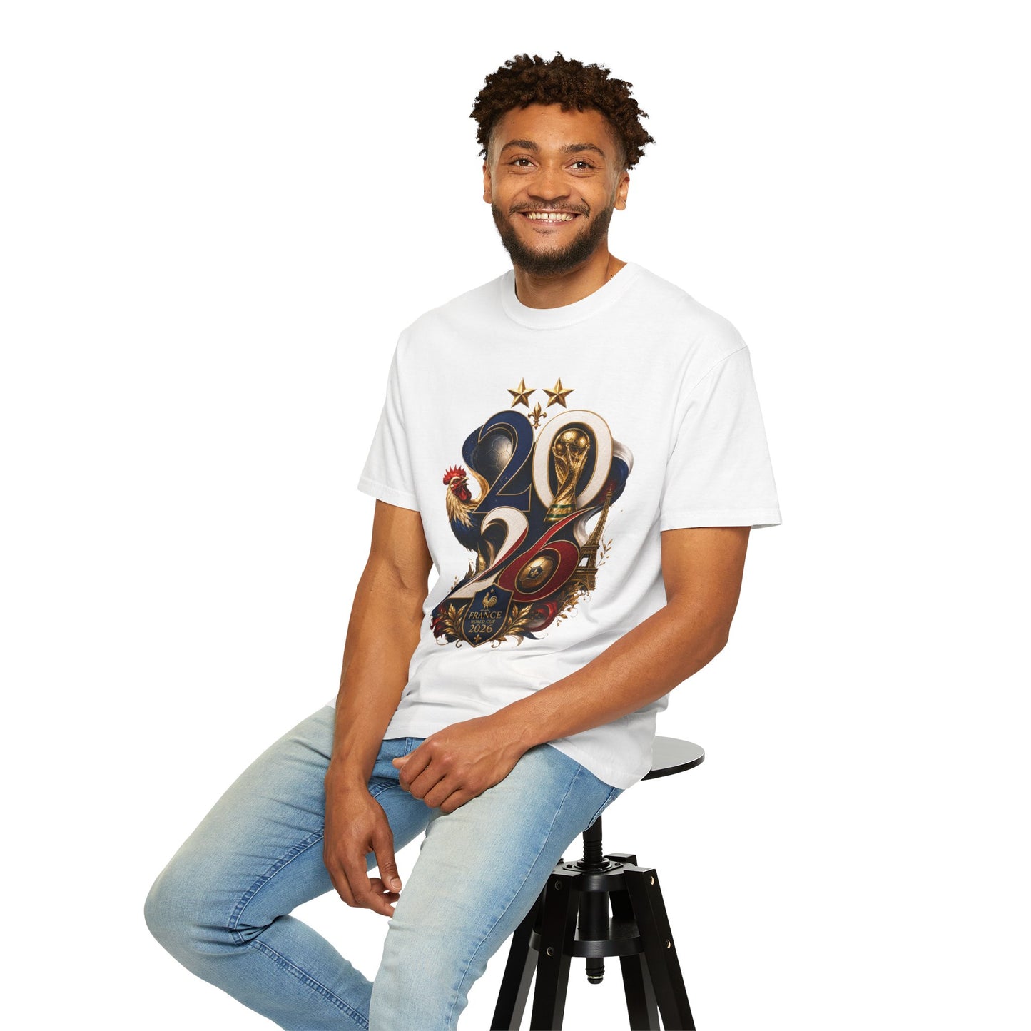 France World Cup 2026 Baroque Monogram – Gallic Glory | Premium Graphic Tee