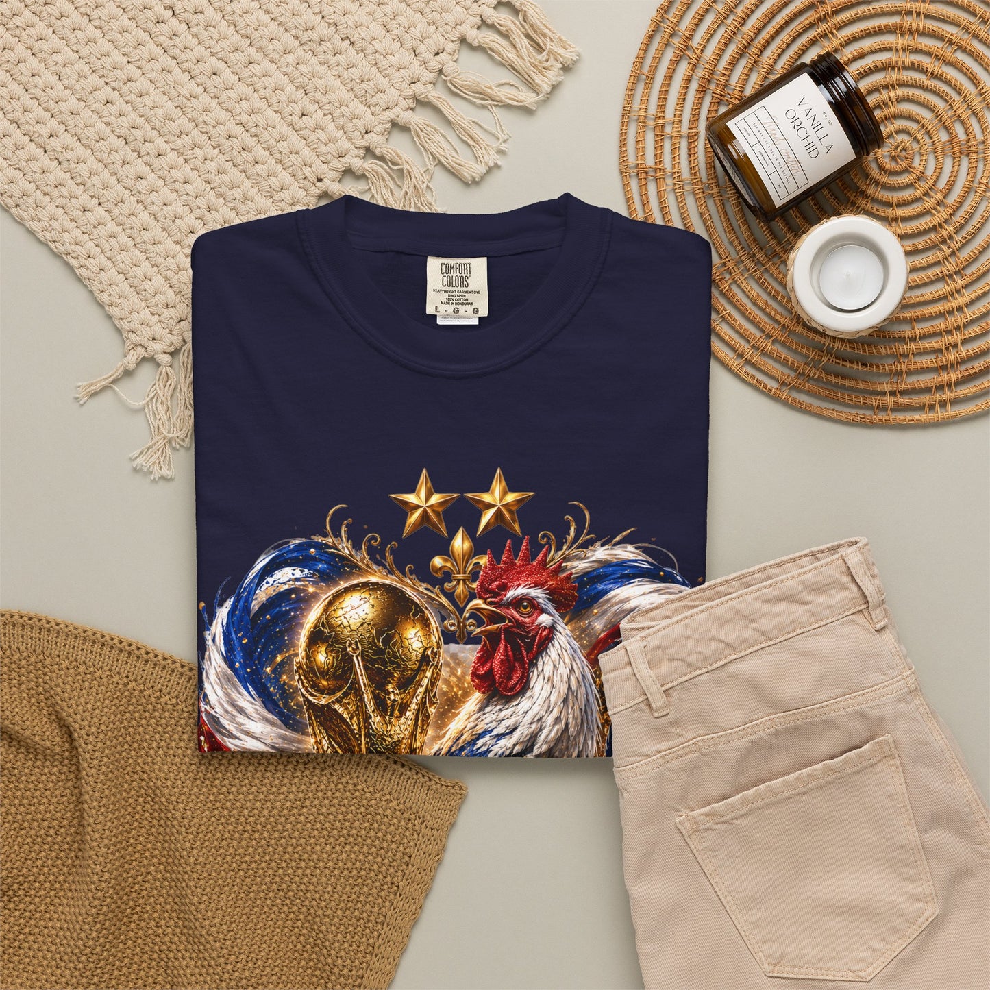 France World Cup 2026 Imperial Rooster Crest – Golden Glory | Premium Graphic Tee