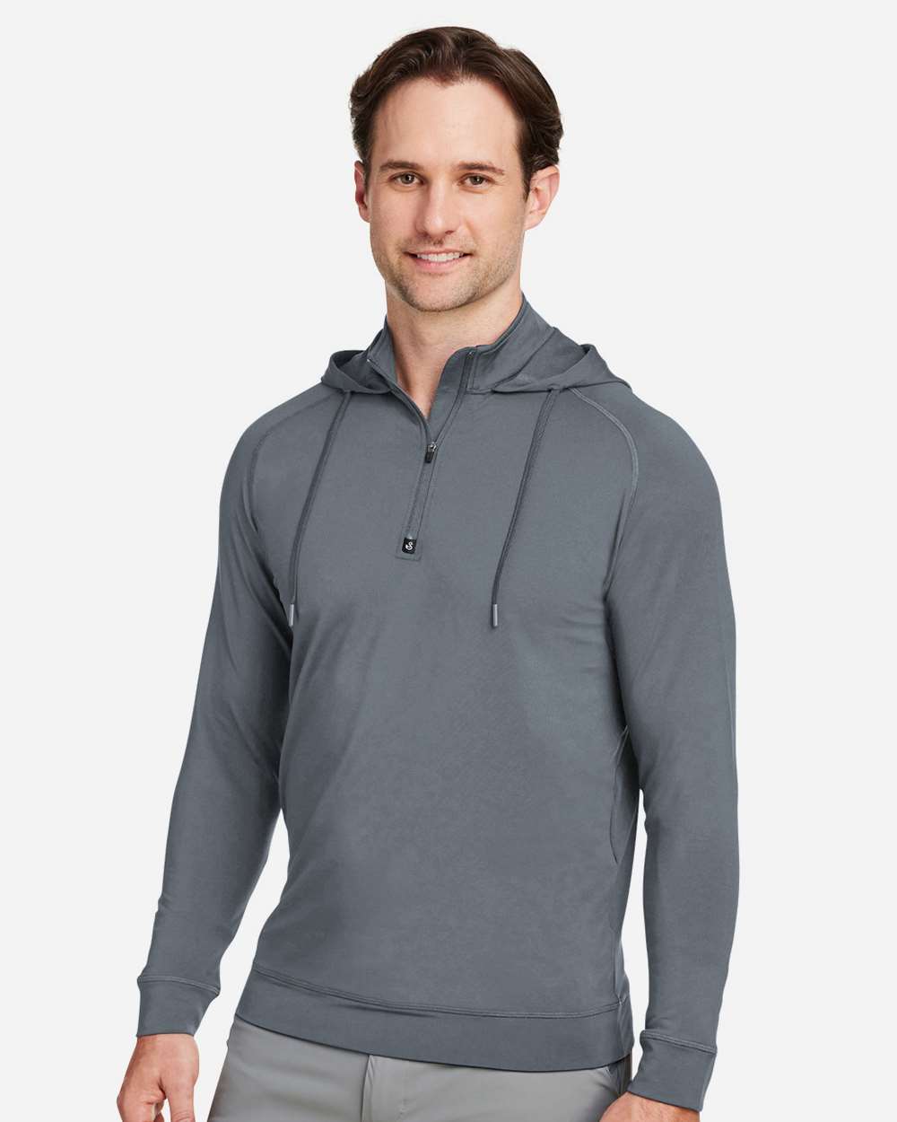 Unisex Vandyke Quarter-Zip Hooded Sweatshirt