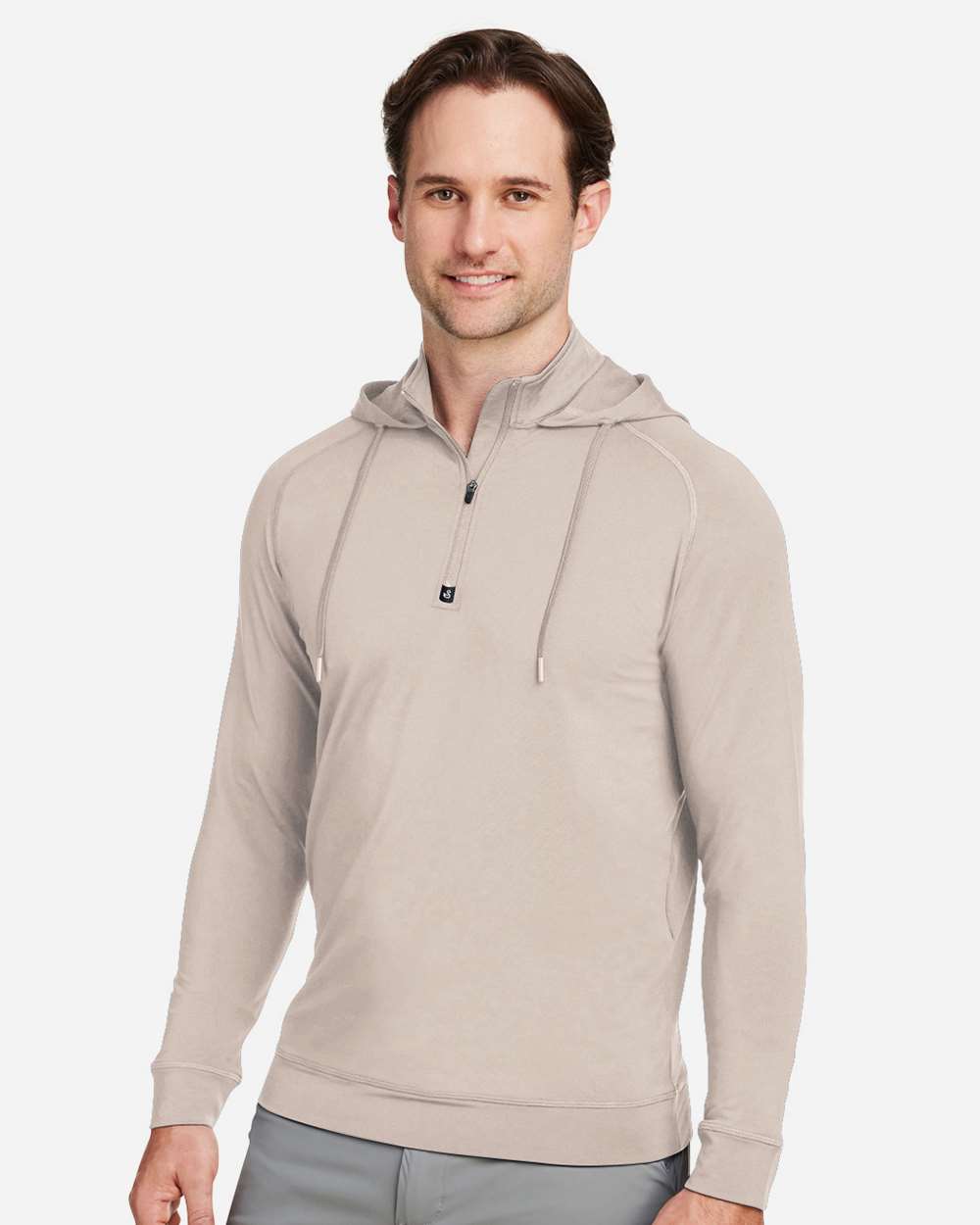 Unisex Vandyke Quarter-Zip Hooded Sweatshirt