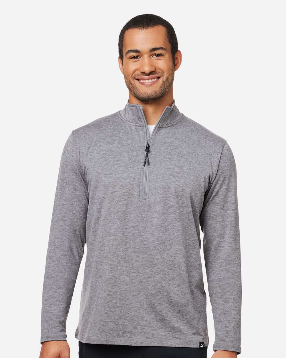 Men's Fairway Marbled Jersey Quarter-Zip Pullover