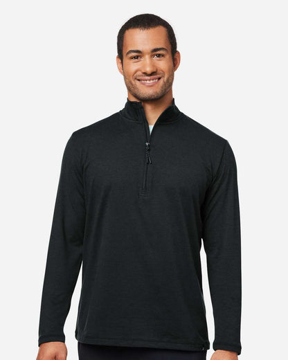 Men's Fairway Marbled Jersey Quarter-Zip Pullover