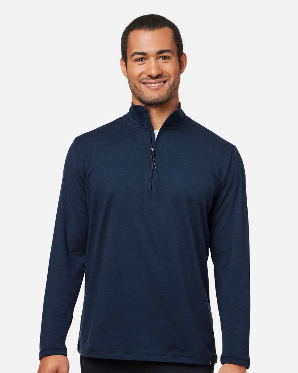 Men's Fairway Marbled Jersey Quarter-Zip Pullover
