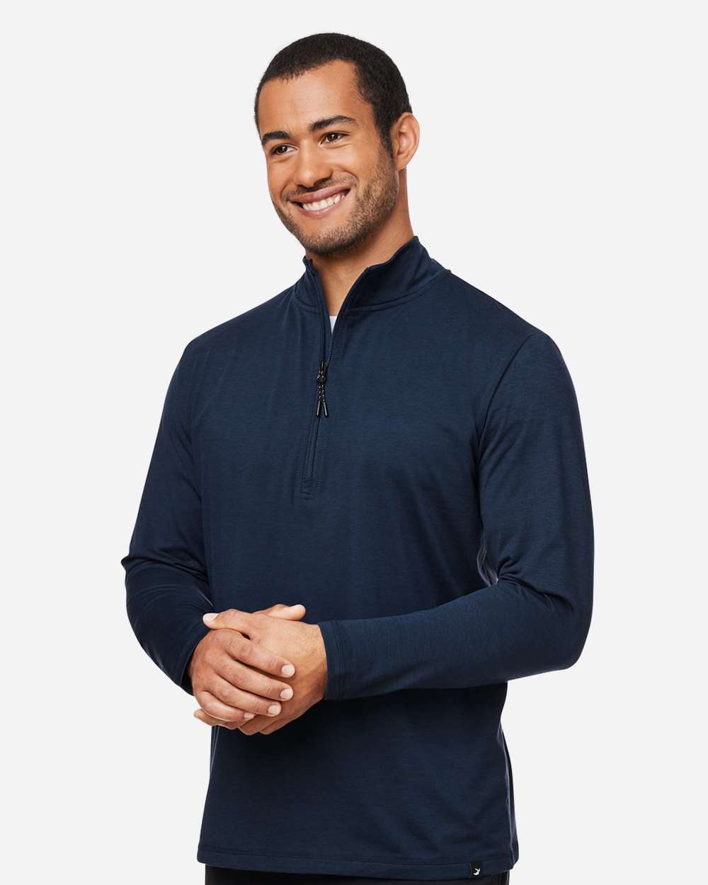 Men's Fairway Marbled Jersey Quarter-Zip Pullover