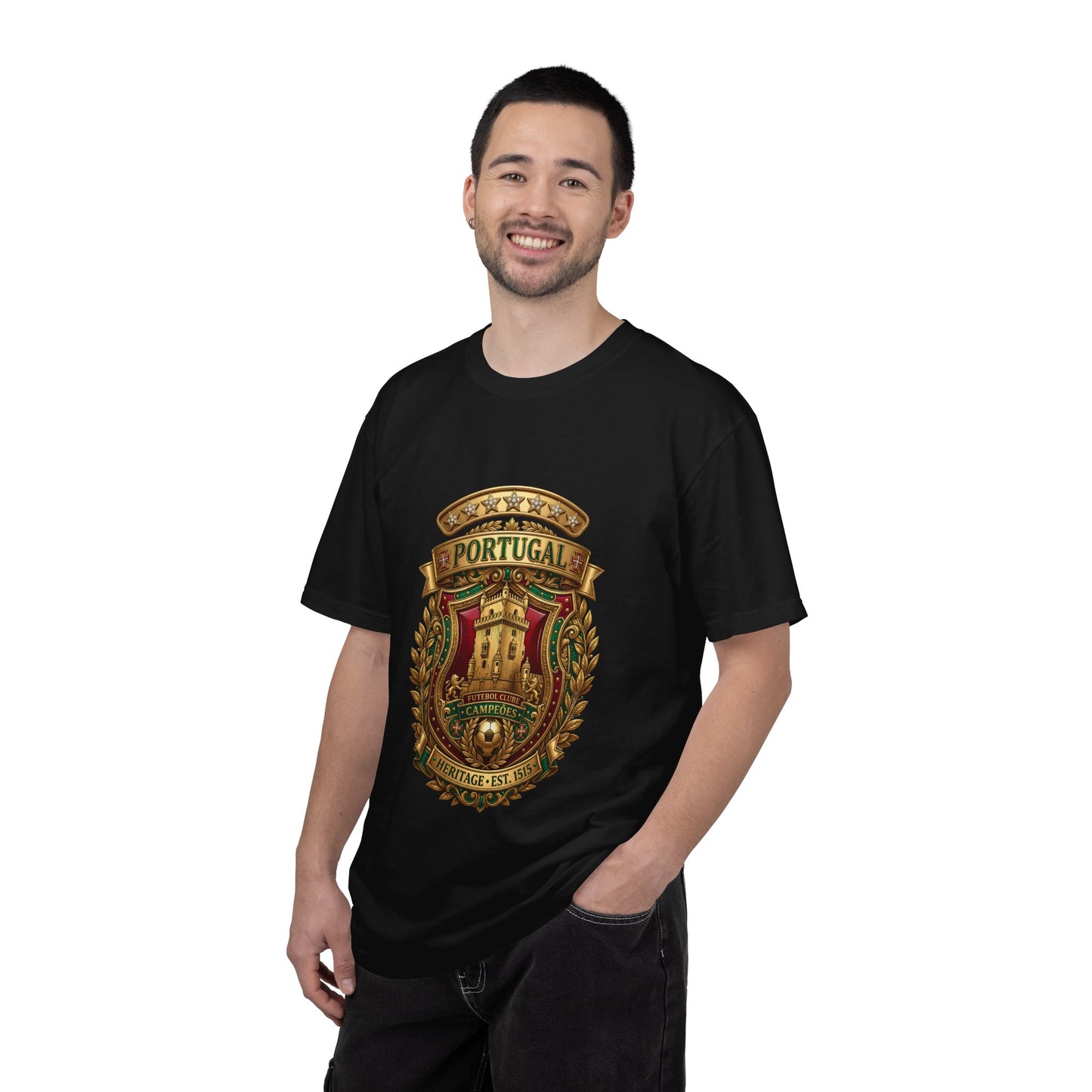 Portugal Football 'Torre de Belém' Heritage Shield | Premium Graphic Tee