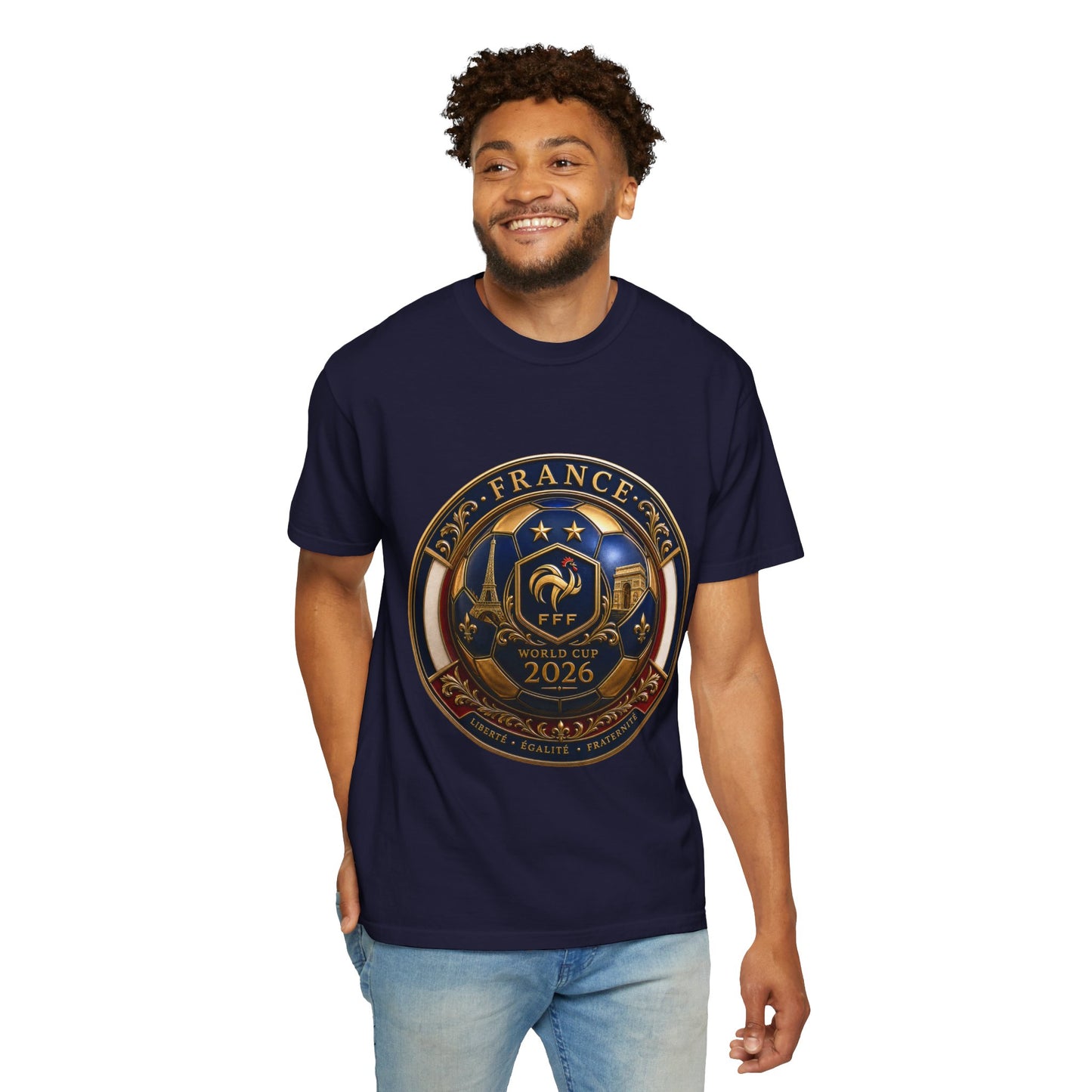 France Football World Cup 2026 Sovereign Shield Medallion | Premium Graphic Tee