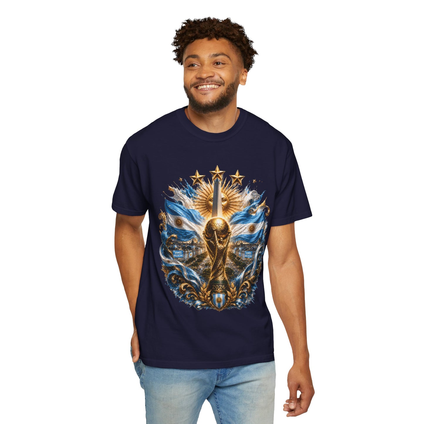 Argentina Football World Cup 2026 Obelisco Horizon – Celestial Glory | Premium Summer Tee