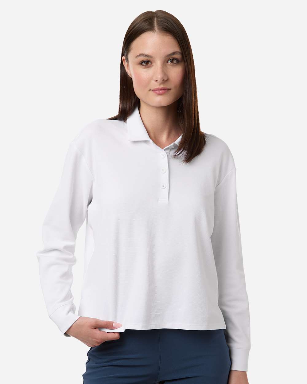 Women's Beyond Long Sleeve Loose Polo