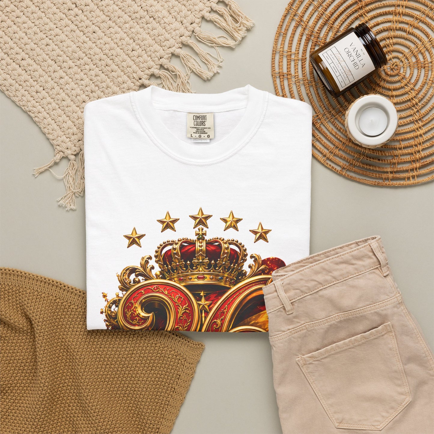 Spain Football World Cup 2026 'Ano de Ouro' Imperial Typography Crest | Premium Graphic Tee
