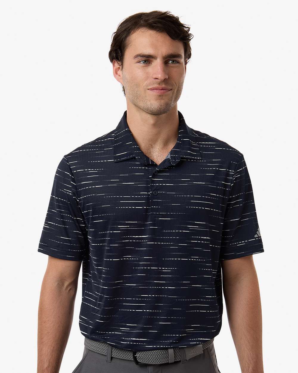 Men's Ultimate365 Mesh Glimmer Print Polo