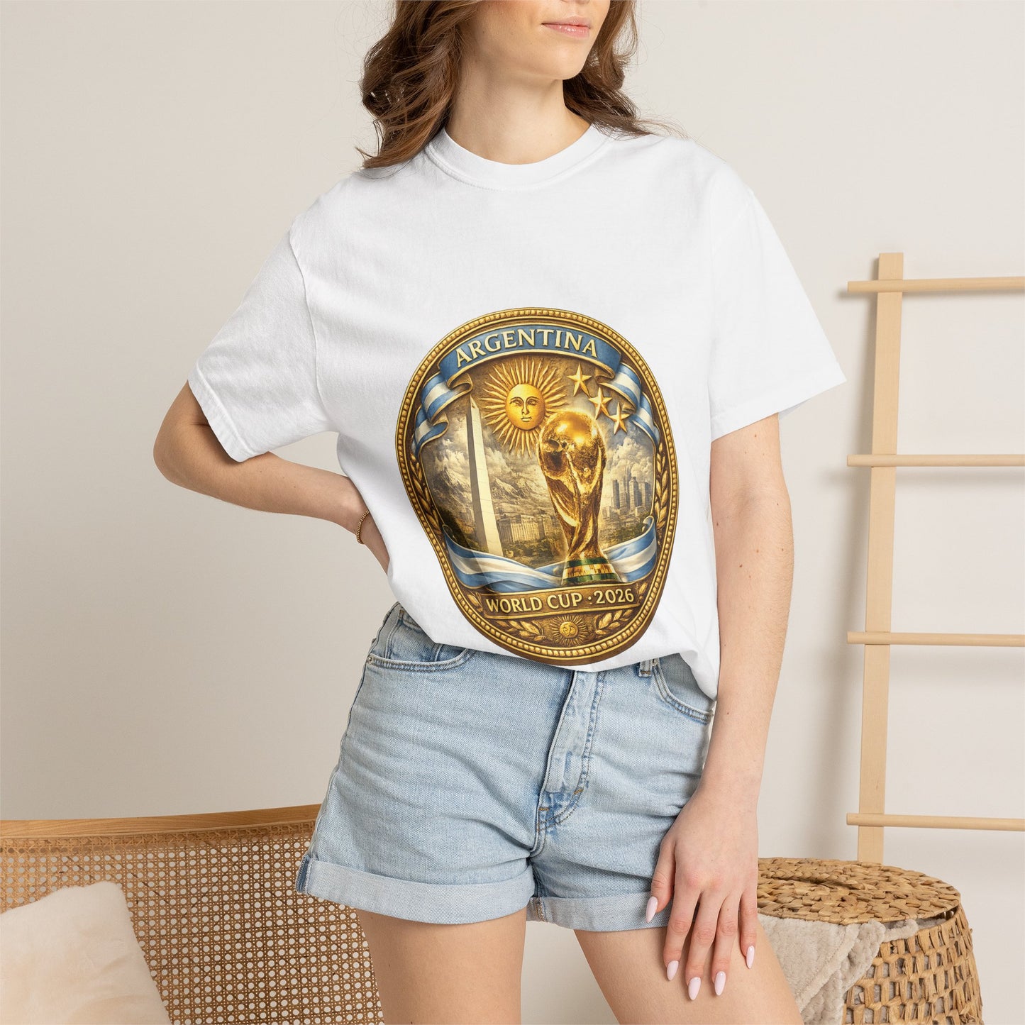Argentina Football World Cup 2026 Sovereign Horizon Medallion – Imperial Glory | Premium Summer Tee