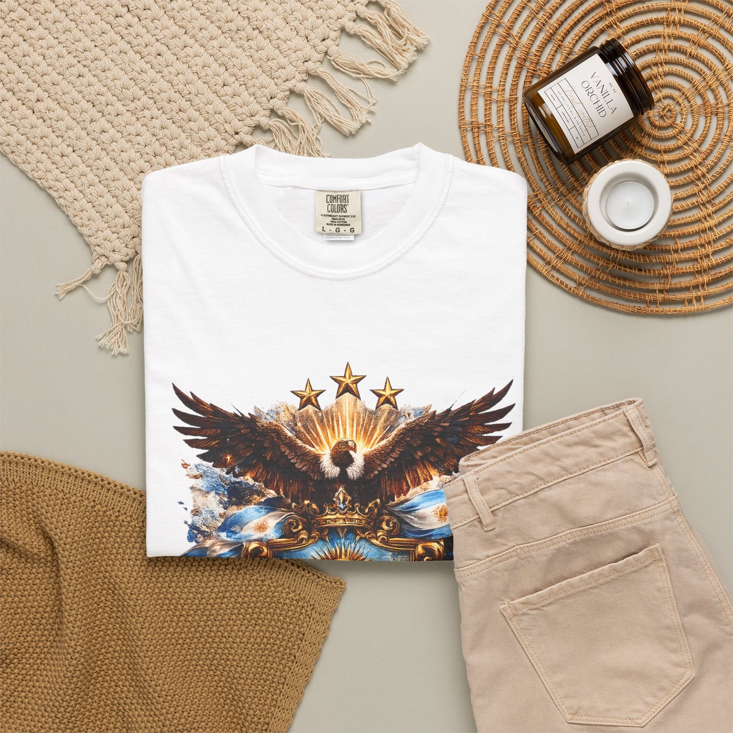 Argentina Football World Cup 'Águila de la Patria' Sovereign Shield | Premium Summer Tee