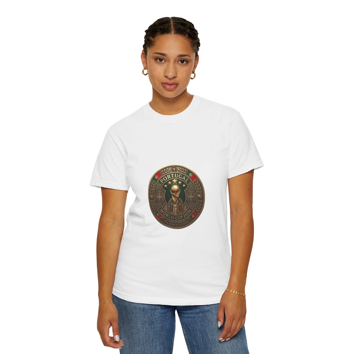 Portugal Football World Cup 2026 'Medalha de Honra' Round Medallion | Premium Graphic Tee