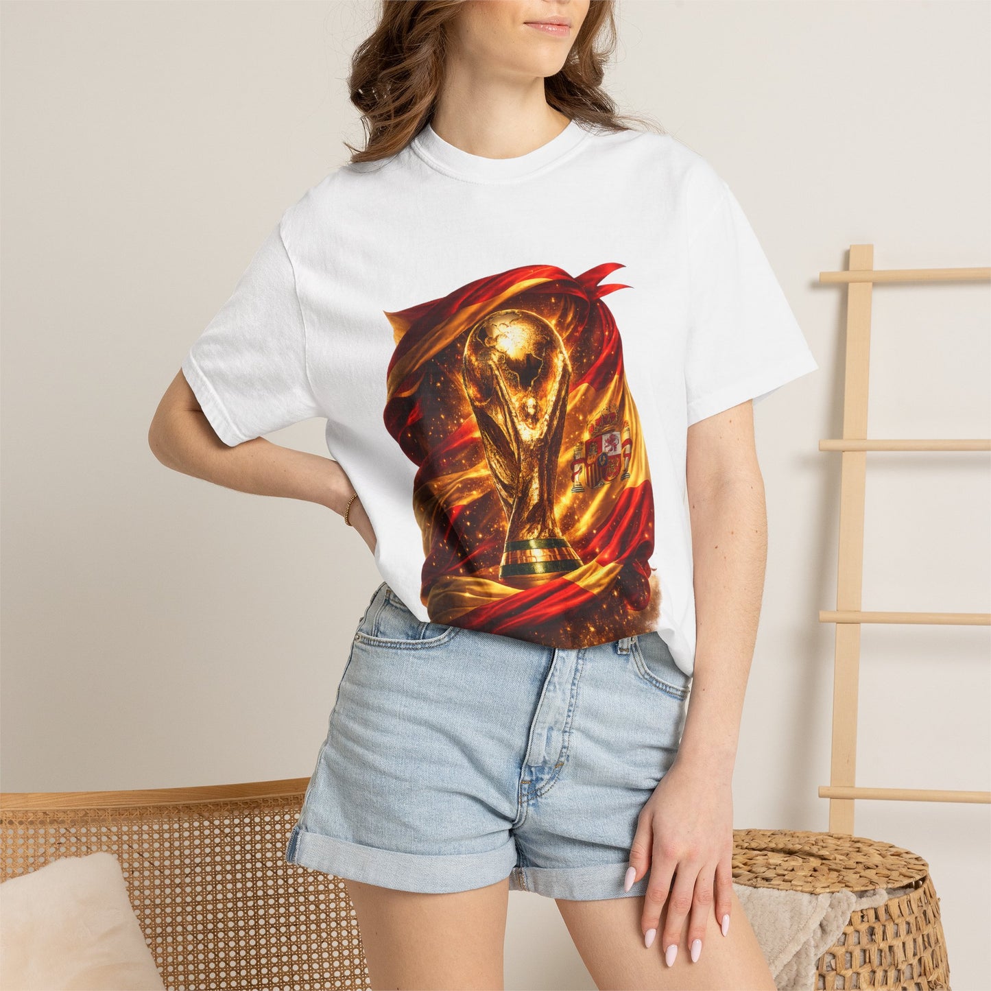 Spain Football World Cup 2026 'Resplandor Eterno' Shrouded Trophy | Premium Graphic Tee