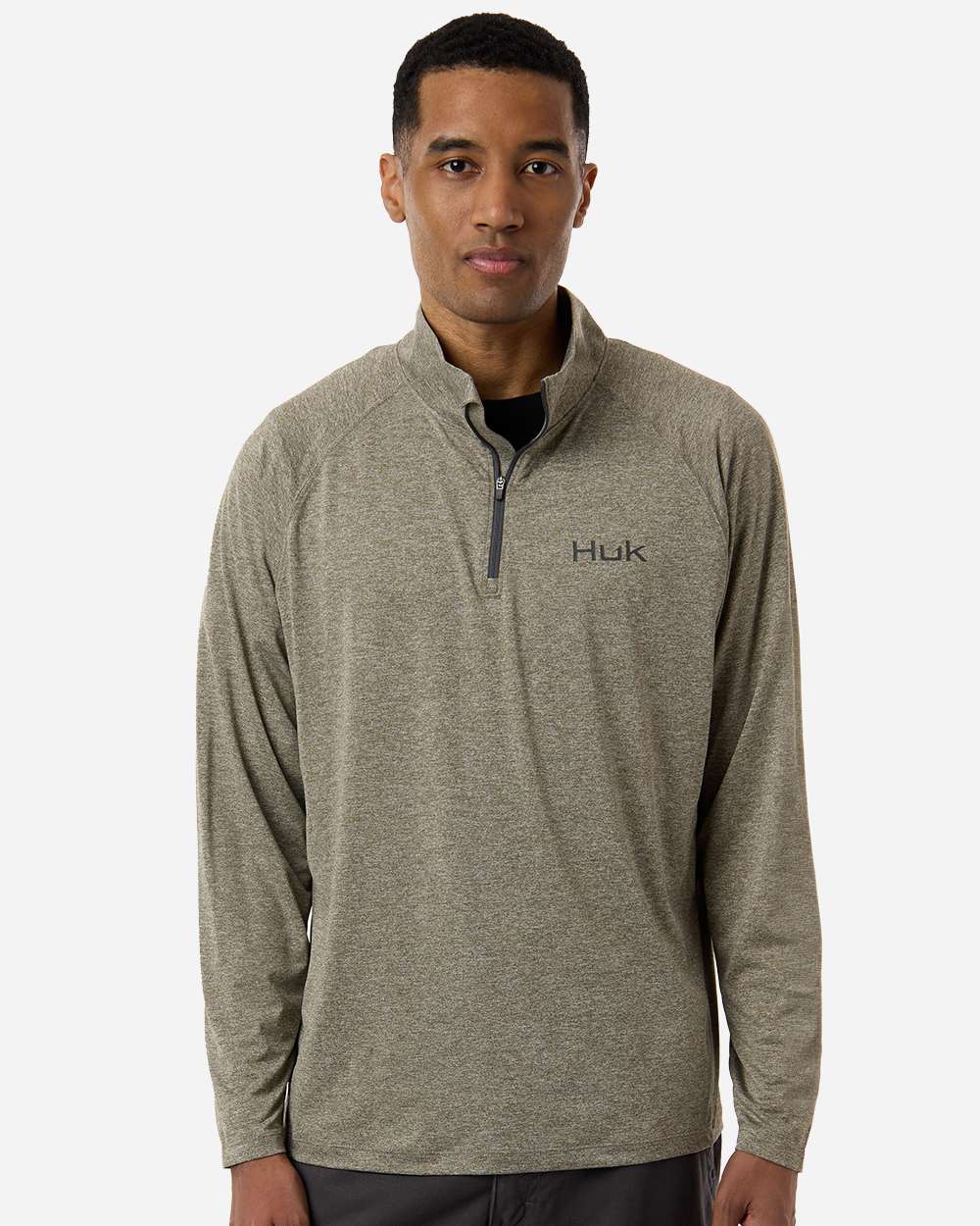 Men's Airweight Heather Quarter-Zip Pullover