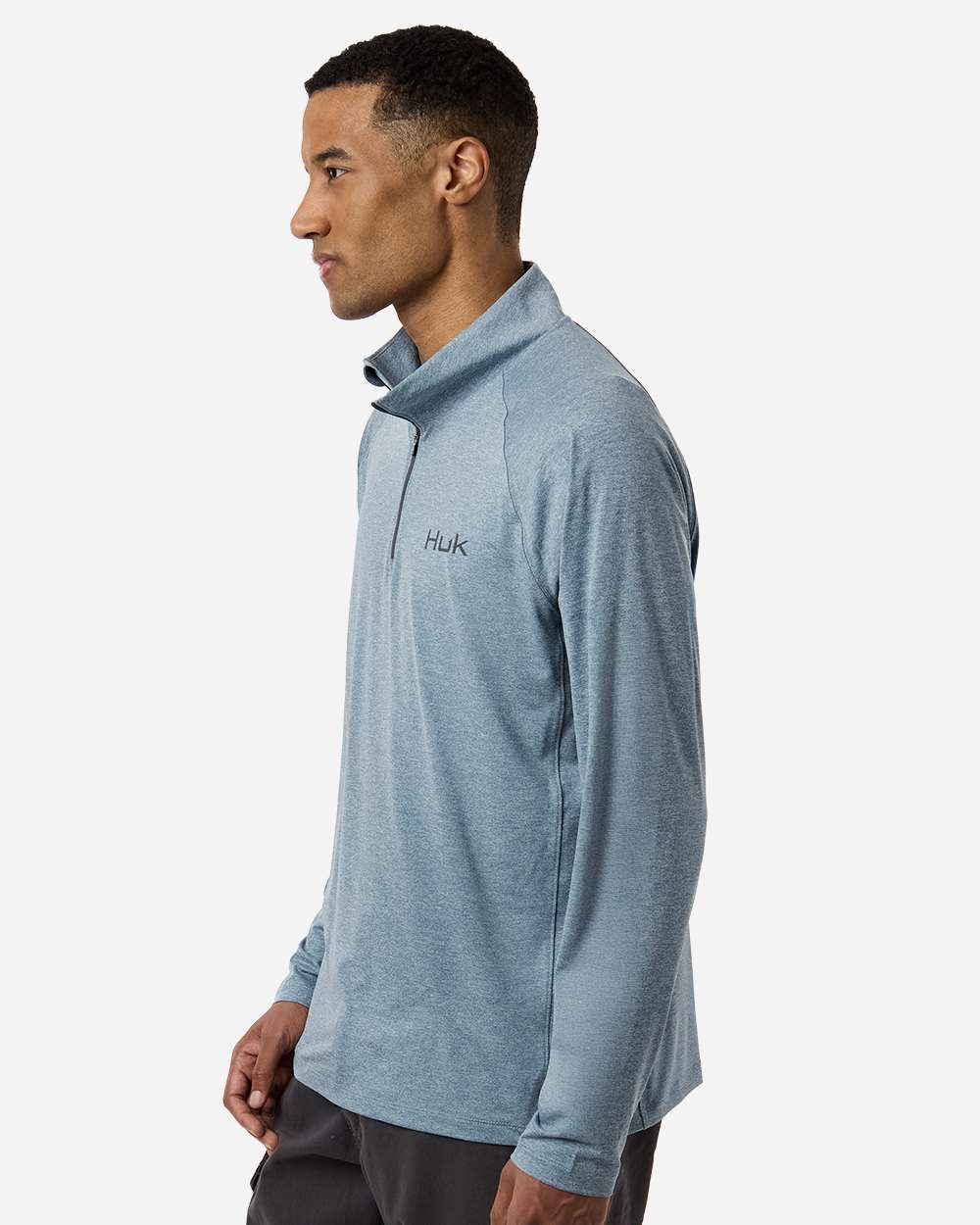 Men's Airweight Heather Quarter-Zip Pullover