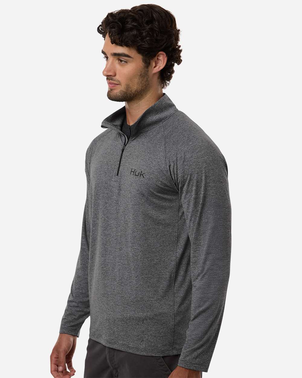 Men's Airweight Heather Quarter-Zip Pullover