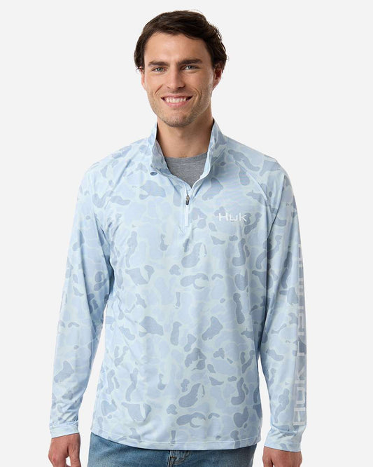 Men's Airweight KC Printed Quarter-Zip Pullover