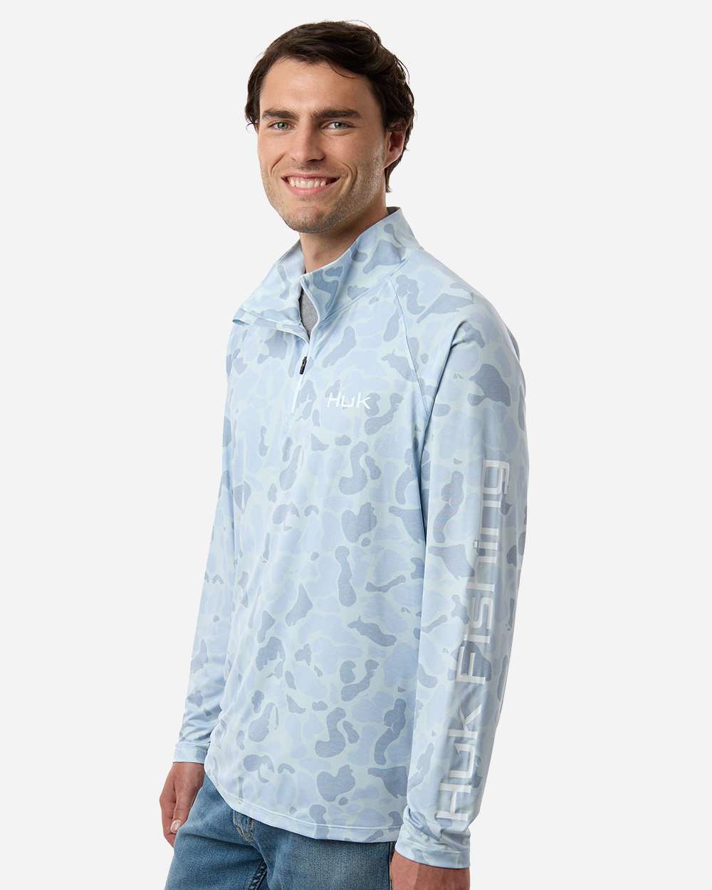 Men's Airweight KC Printed Quarter-Zip Pullover