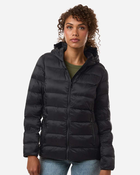 Women's Lightweight Poly-filled Hooded Puffer Jacket