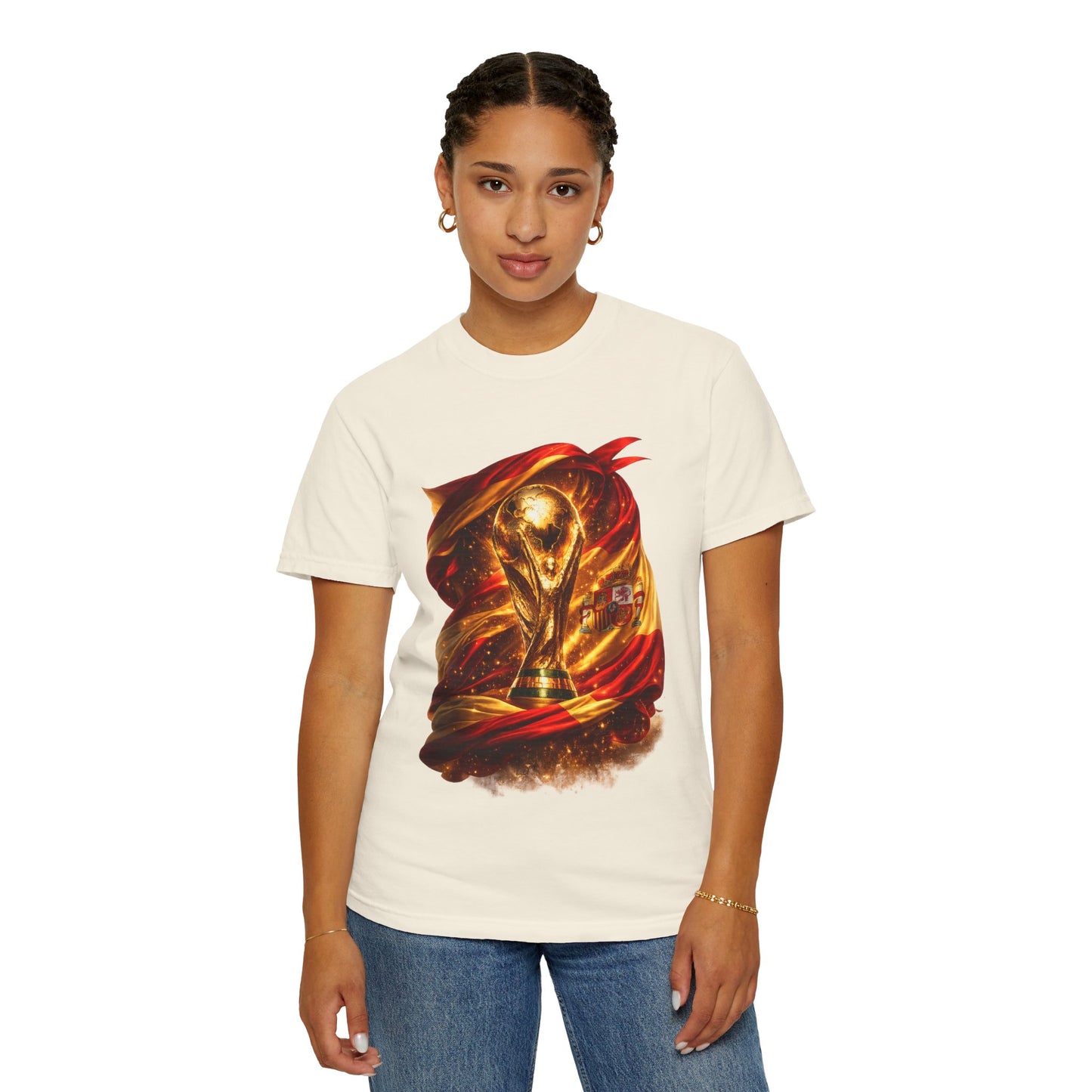 Spain Football World Cup 2026 'Resplandor Eterno' Shrouded Trophy | Premium Graphic Tee