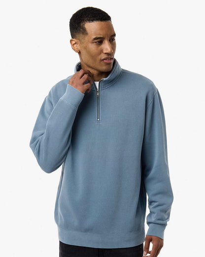Unisex Pigment-Dyed Quarter-Zip Pullover