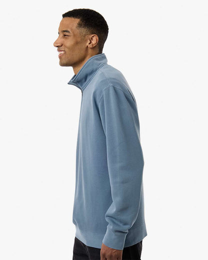 Unisex Pigment-Dyed Quarter-Zip Pullover