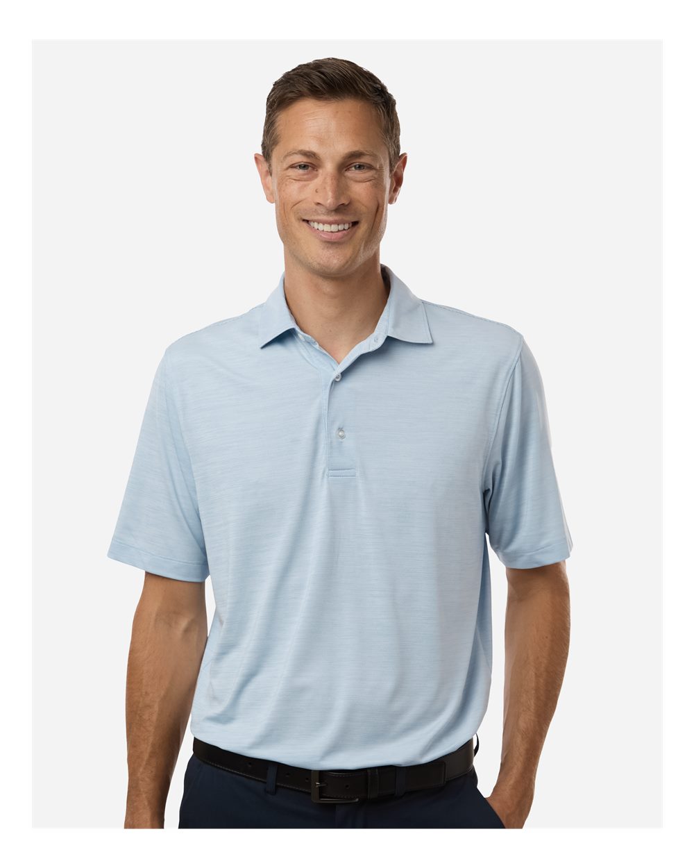 Men's Bohemian Striped Heather Performance Polo