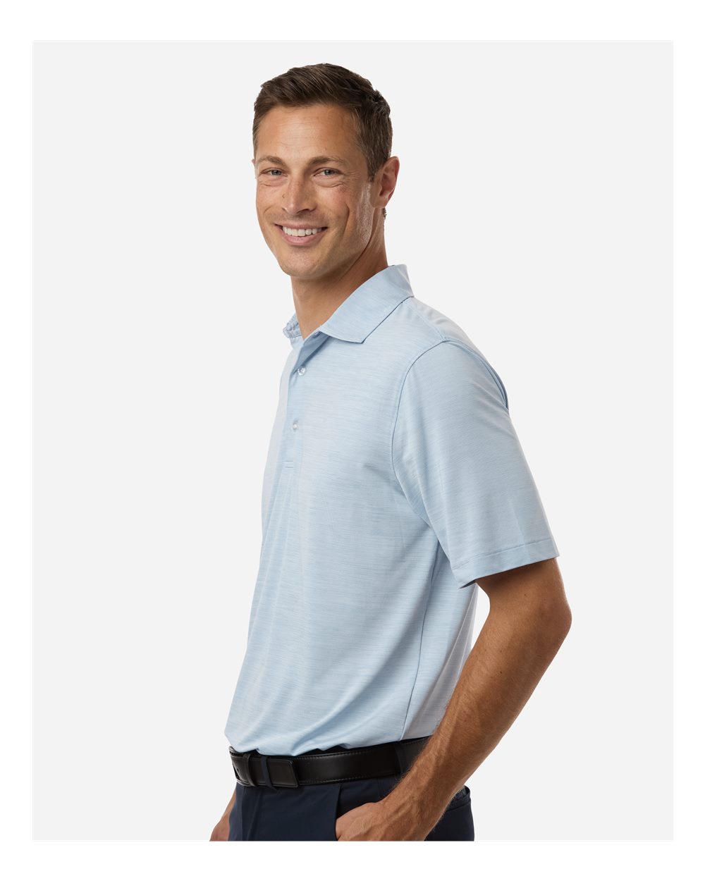 Men's Bohemian Striped Heather Performance Polo