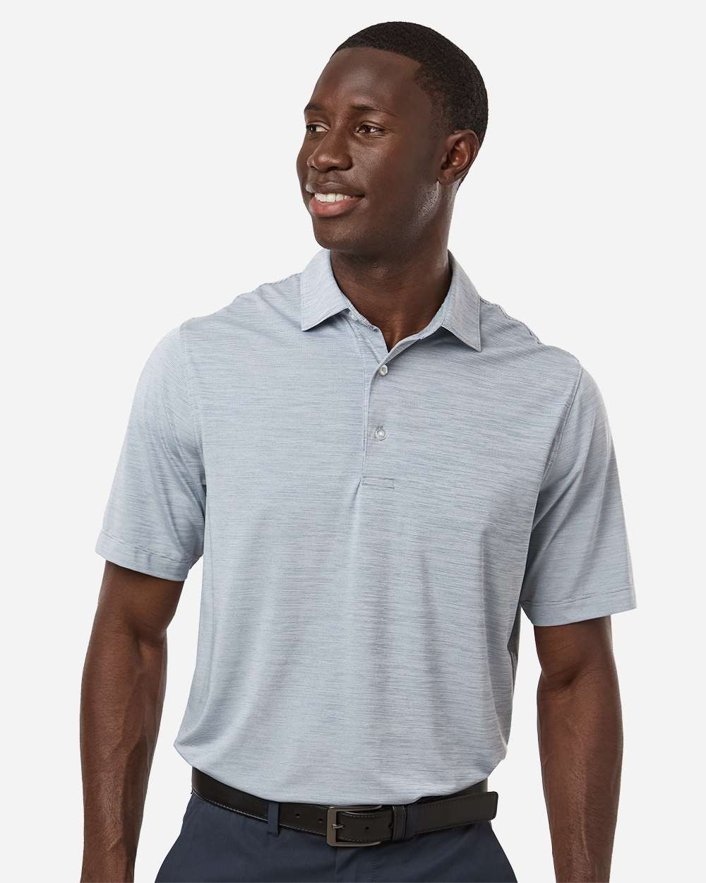 Men's Bohemian Striped Heather Performance Polo