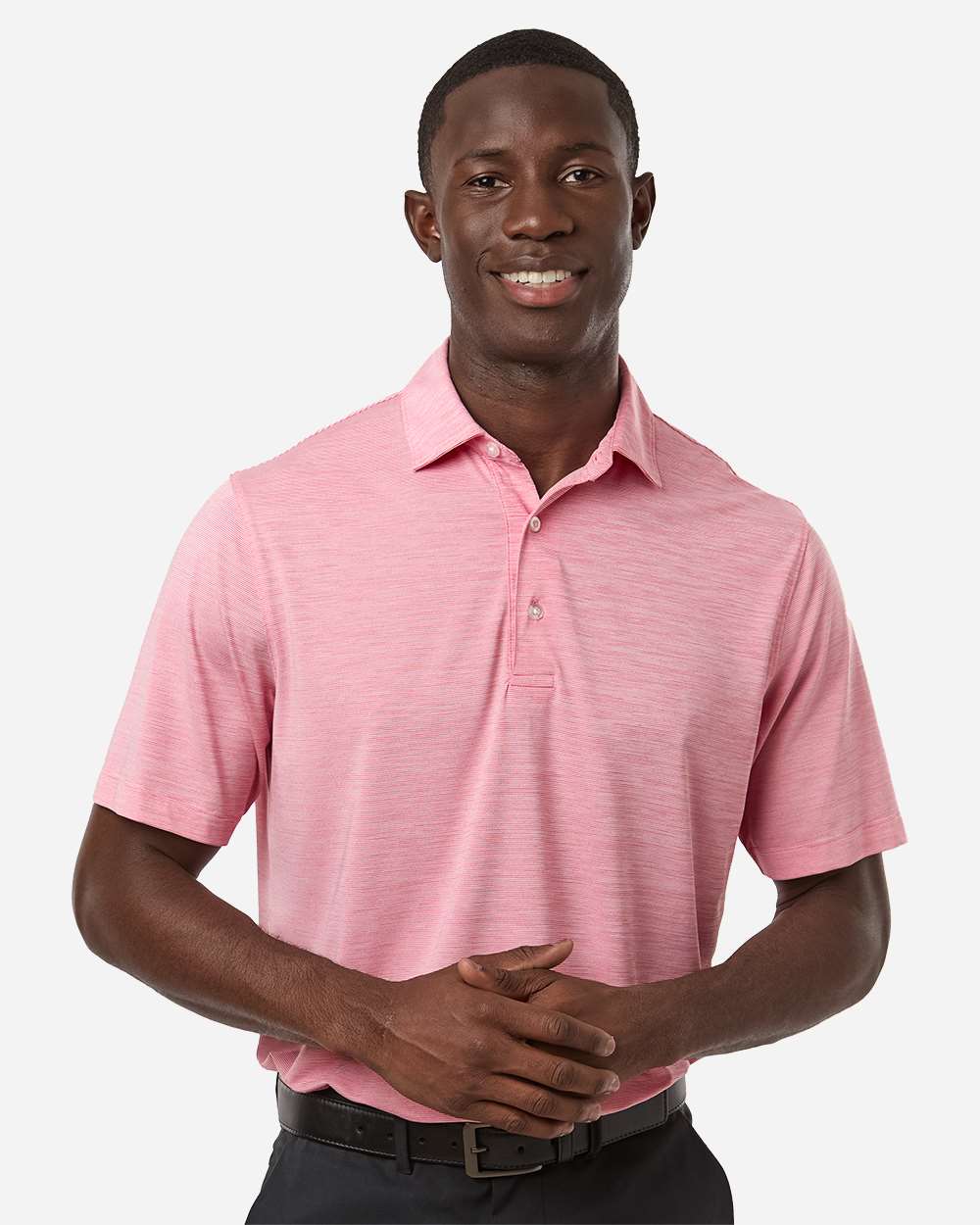 Men's Bohemian Striped Heather Performance Polo