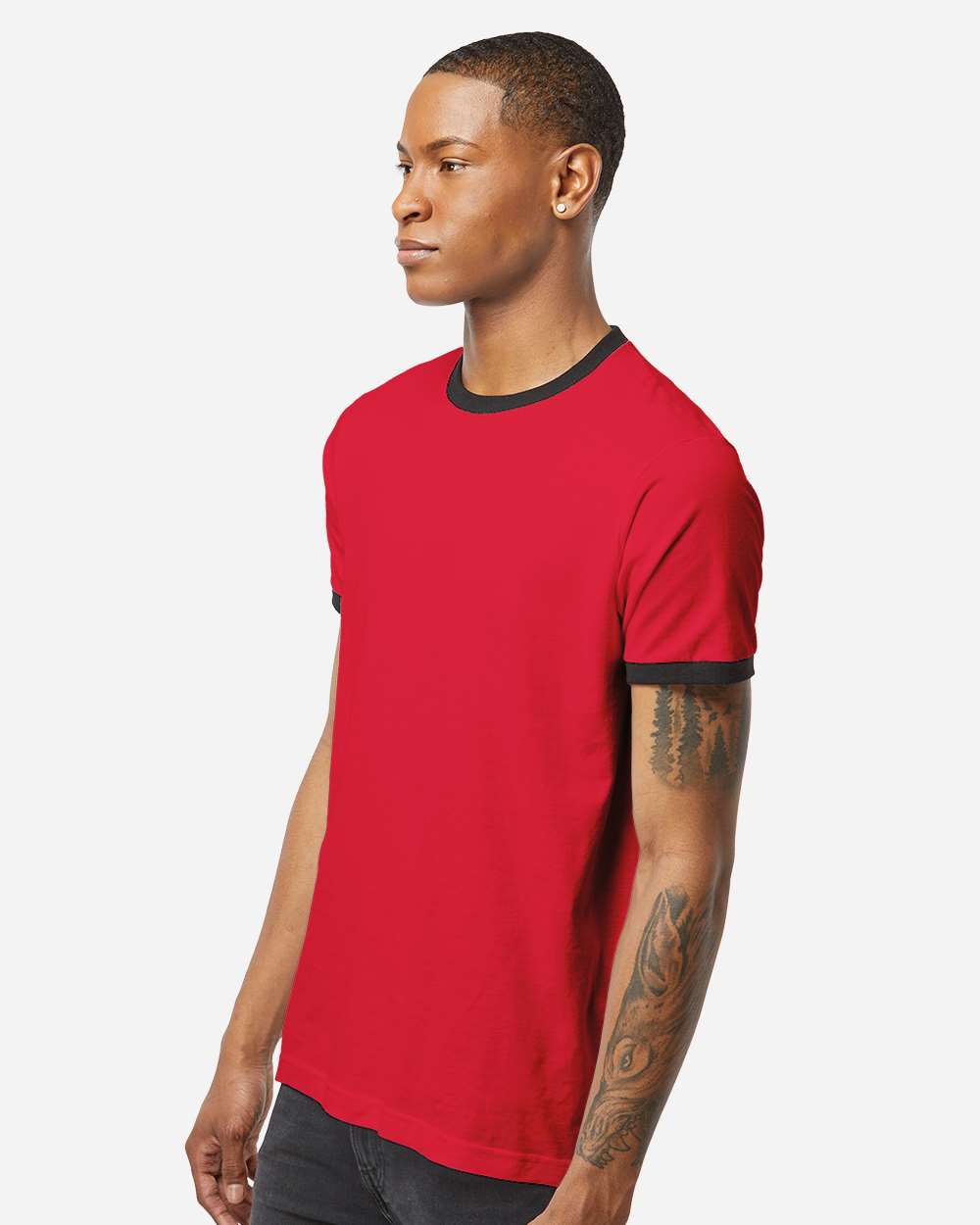 Unisex Fine Jersey Ringer T-Shirt