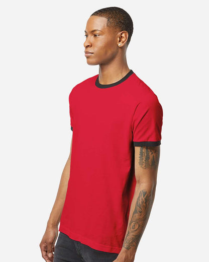 Unisex Fine Jersey Ringer T-Shirt