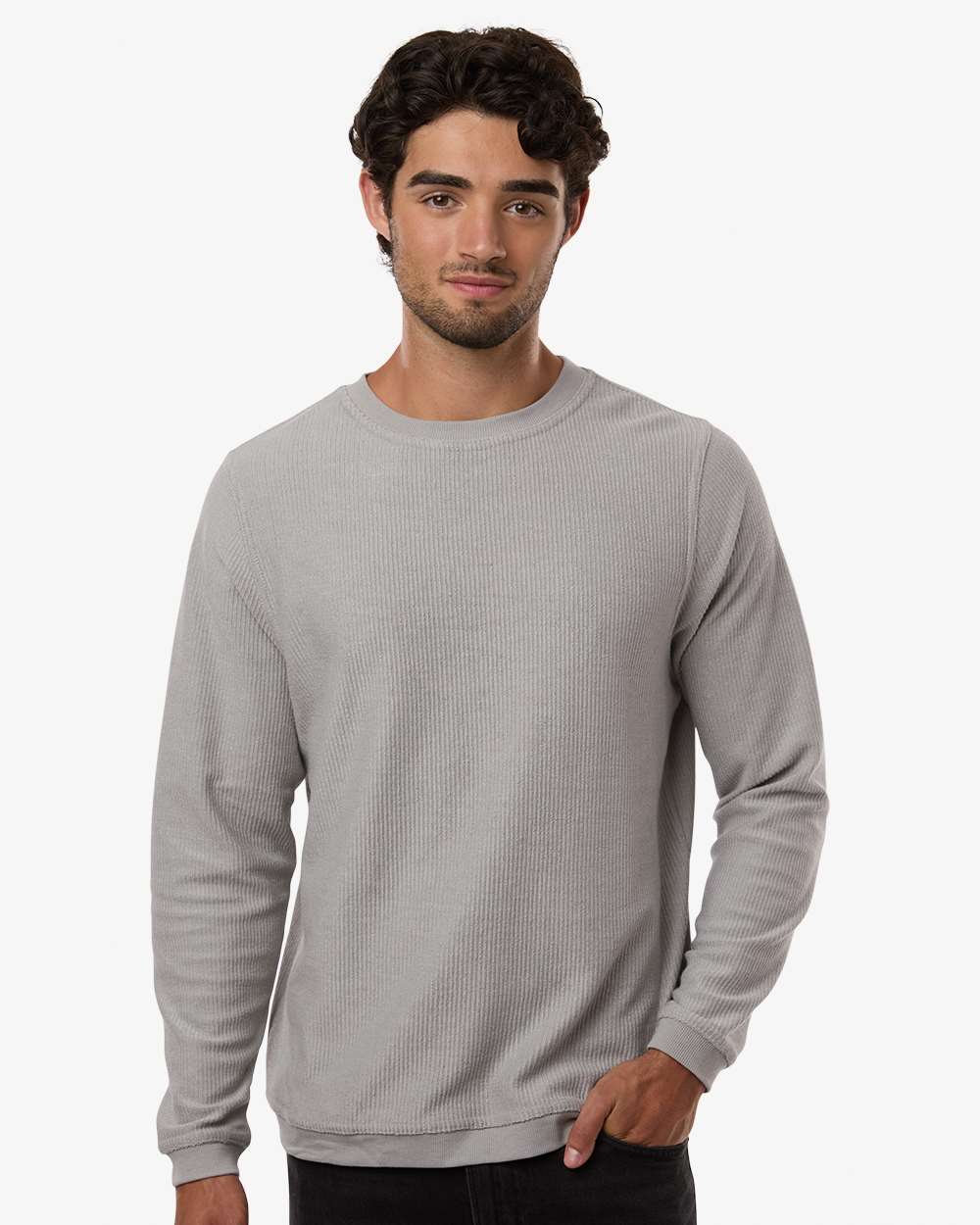 Unisex Corded Crewneck Sweatshirt