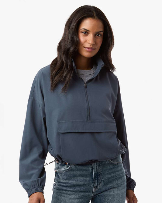 Women's Stretch Woven Quarter-Zip Pullover
