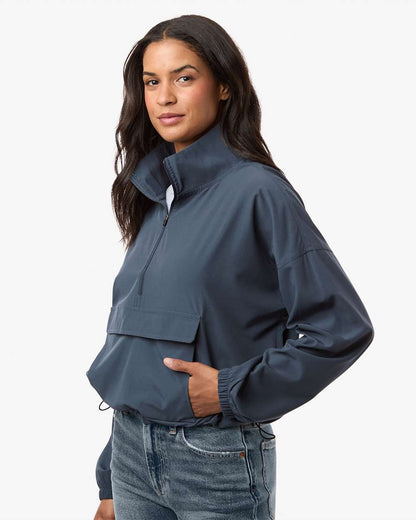 Women's Stretch Woven Quarter-Zip Pullover