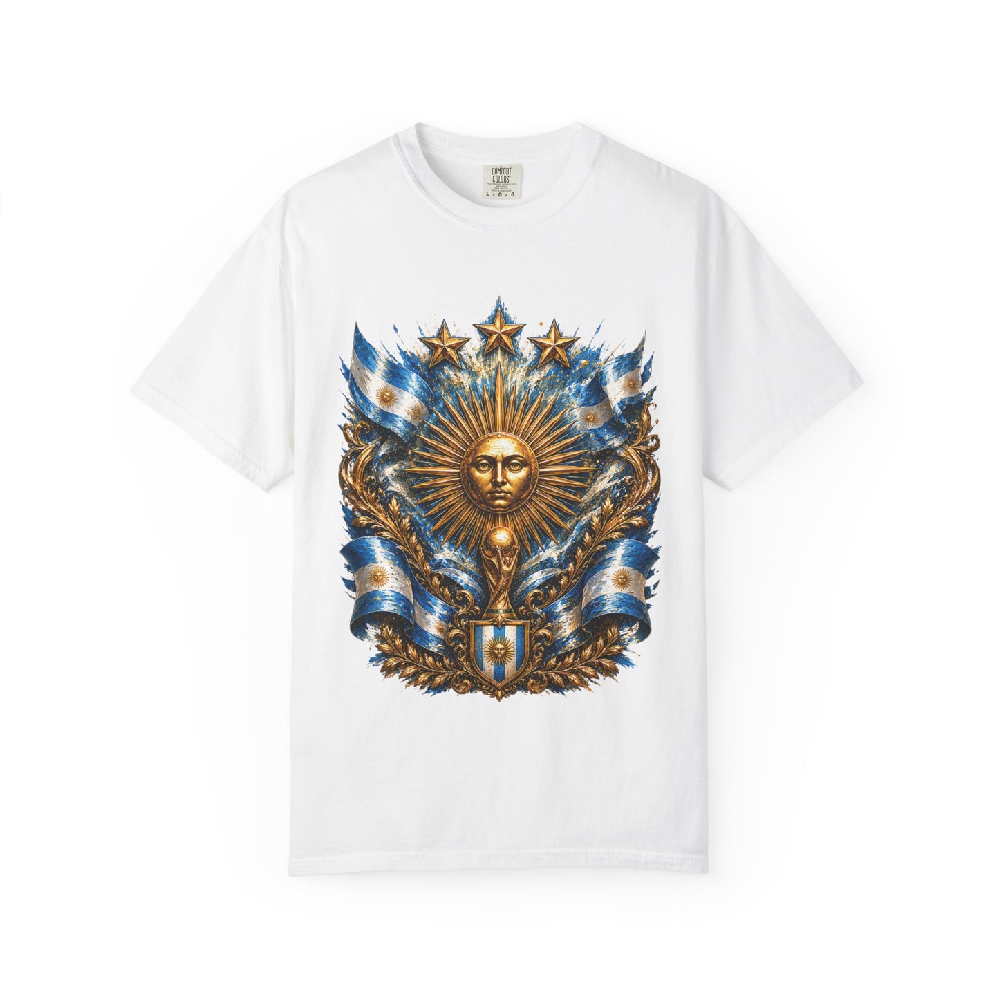 Argentina Football World Cup 2026 Sovereign Sun Crest – Imperial Glory | Premium Summer Tee
