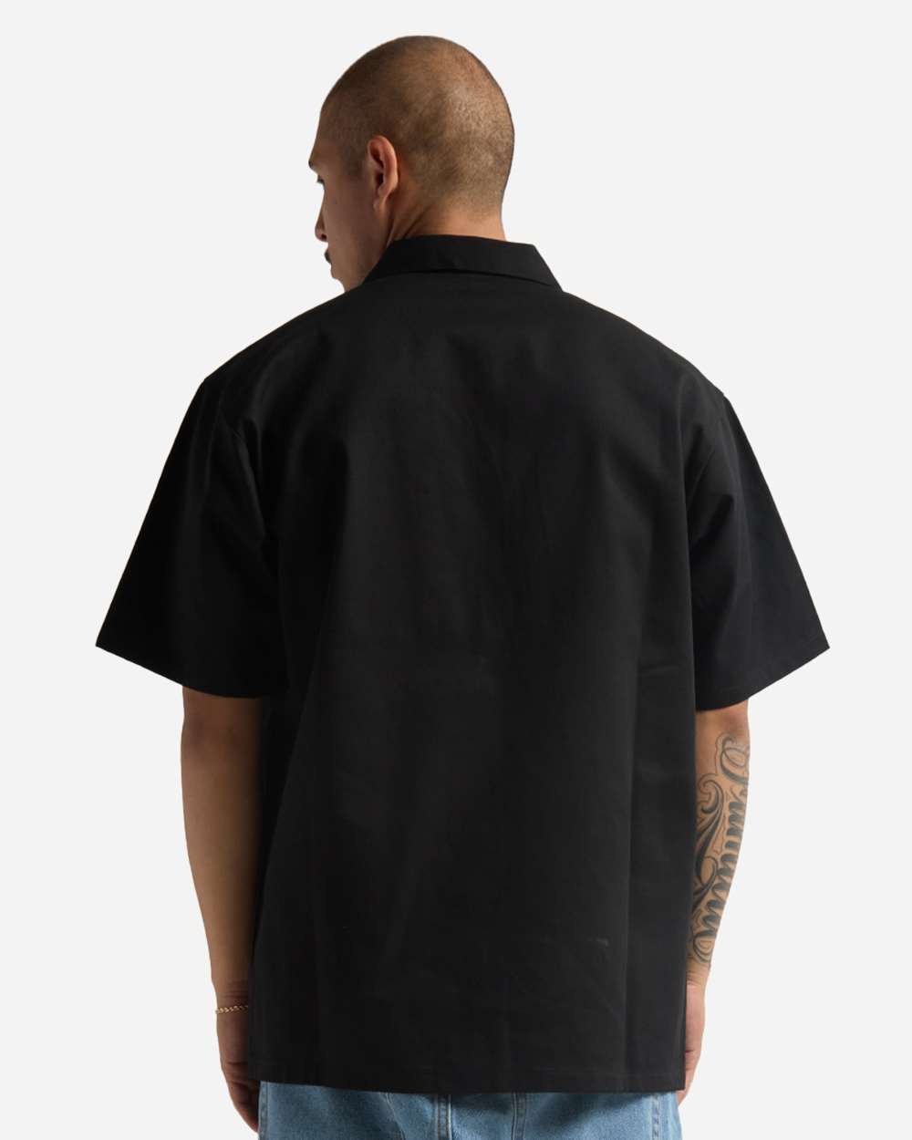 Men's Work Heavyweight Quarter-Zip Short Sleeve Shirt