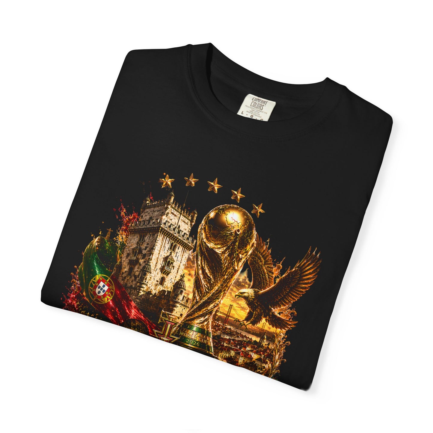 Portugal Football World Cup 2026 'Império de Glória' Epic Collage | Premium Graphic Tee